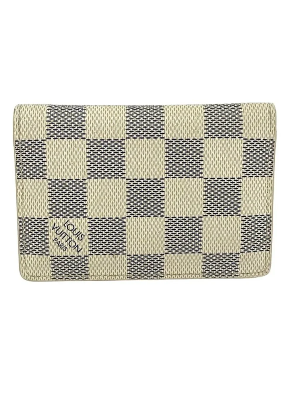 Louis Vuitton Card Case Damier Pocket Organizer Azur Initial